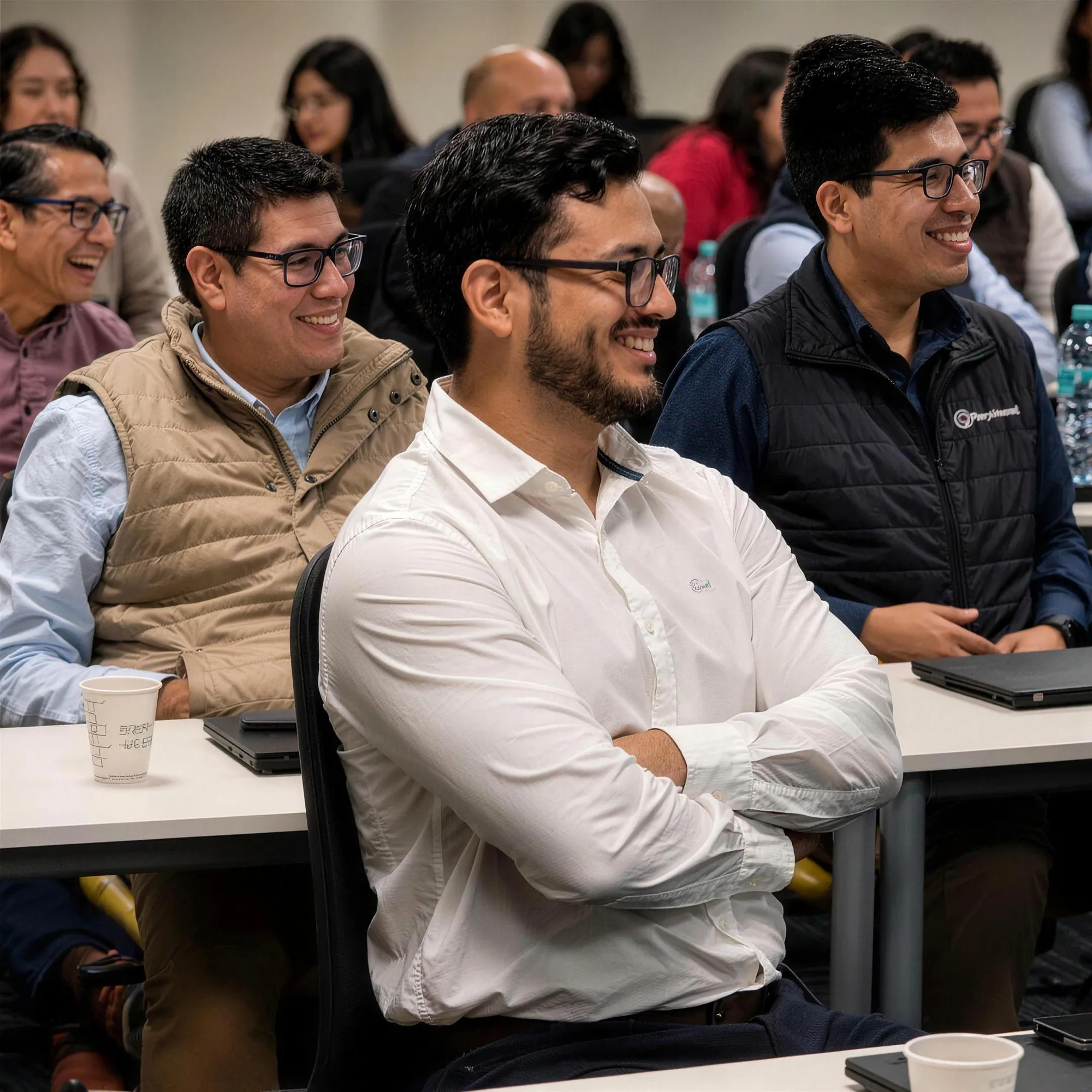 Participantes de un In House sonriendo
